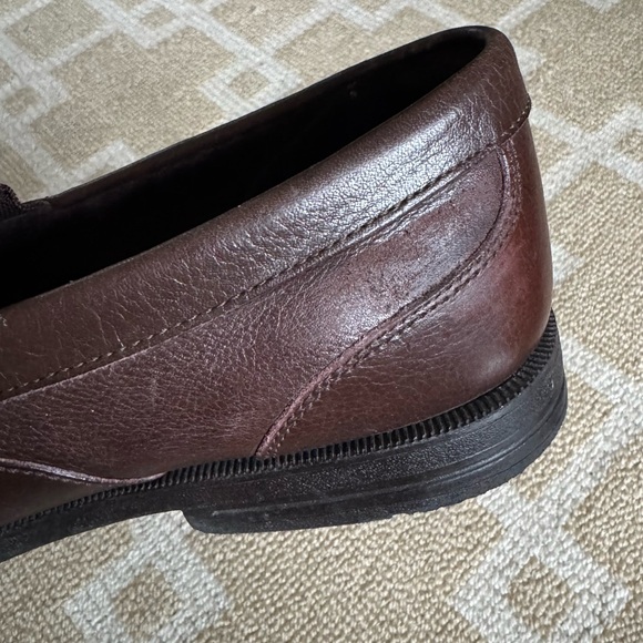 Rockport Leather Penny Loafers Brown Comfort Dress Shoes Size 10.5 - Picture 14 of 15